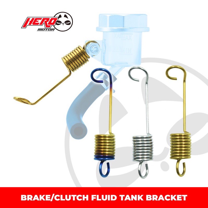 Brake Fluid Tank (ps16/ps13) Holder Bracket Spring style Universal Titanium Made In Thailand