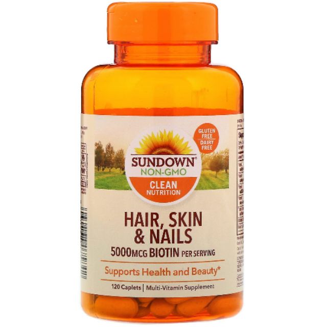 Authentic Sundown Naturals Non GMO Hair, Skin and Nails ...