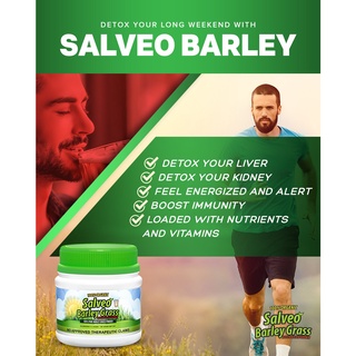 Salveo Organic Barley Grass Juice Powder, 180grams (100% Pure & Organic) Certified Organic, NASAA #4