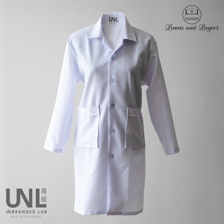 Unbranded Lab White Unisex Lab Coat / Lab Gown / Laboratory Coat for Adult
