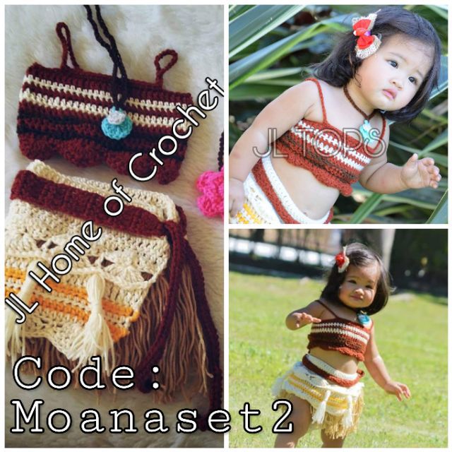 Moana Crochet Costume Shopee Philippines