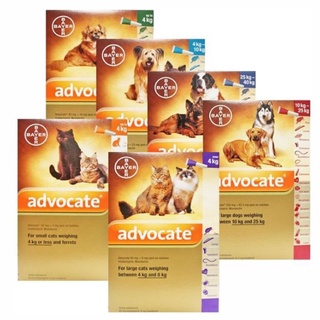【Ready Stock】☃Advocate for Cat / Dog Anti Fleas & Earmites w/ Sticker Spot On
