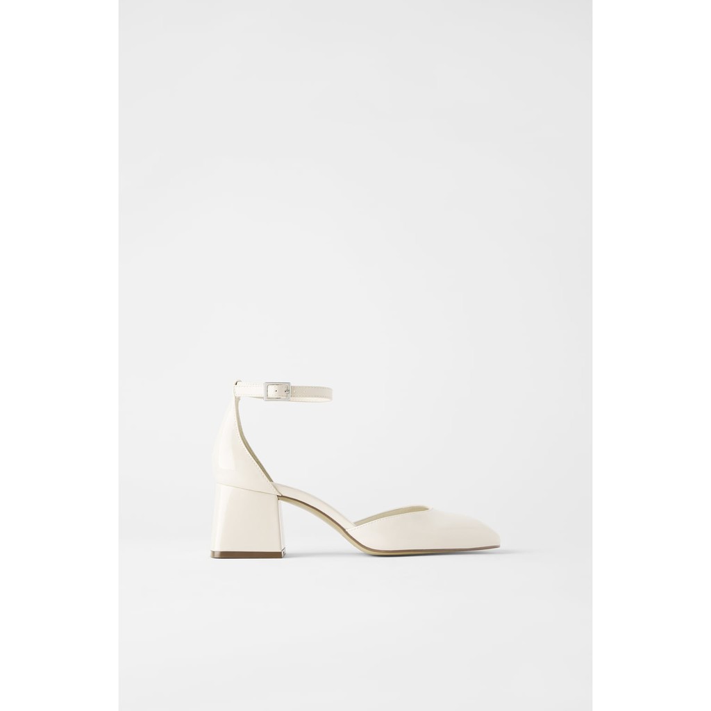 block heel shoes zara
