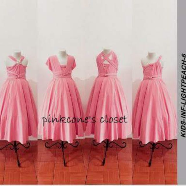 old rose infinity gown