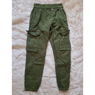green cargo trousers
