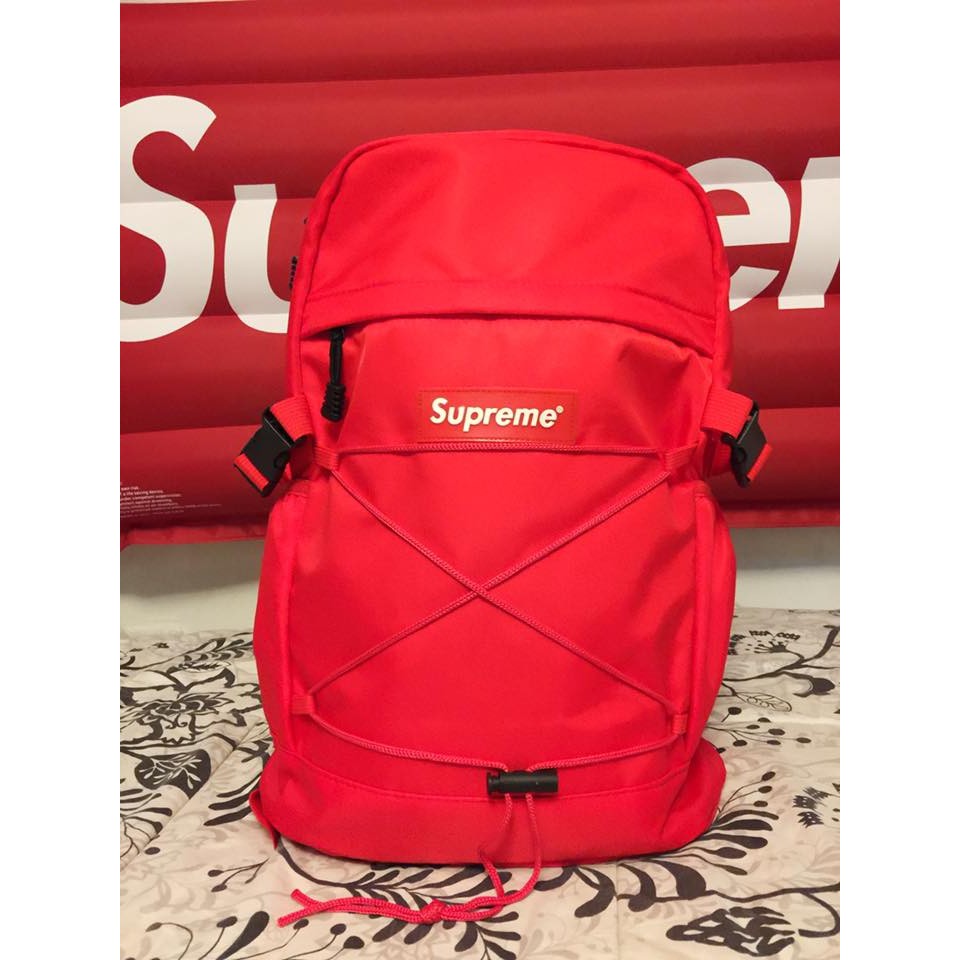 supreme red bookbag