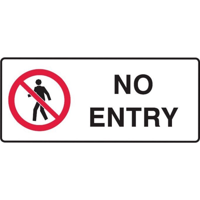 No Entry A4 Stickers No Entry Stickers No Entry Special Empry Stickers
