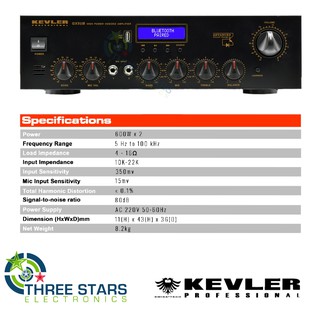 Kevler Gx 5ub 600w X 2 High Power Videoke Amplifier With Usb Bluetooth And Fm Gx5ub Gx 5ub 5 599