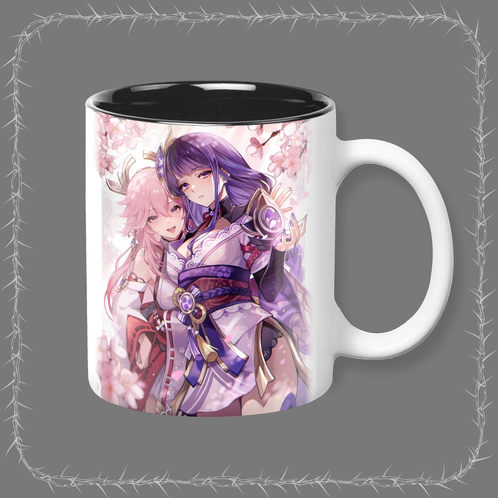 Genshin Impact Raiden Shogun Yae Miko mug | Shopee Philippines