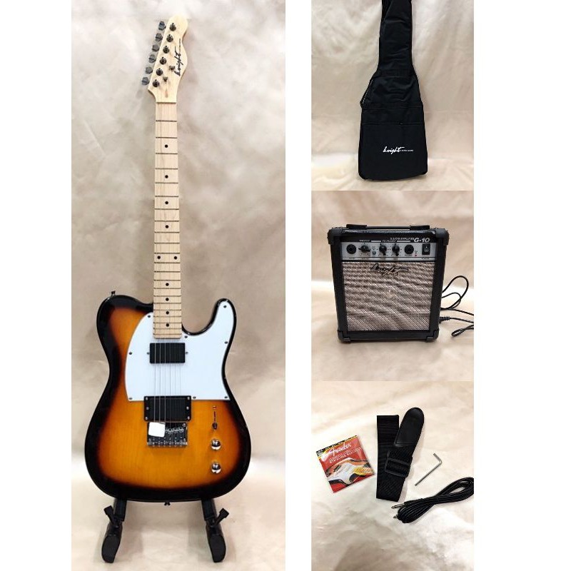 Knight Telecaster Electric Guitar With 10 Watts Amplfier, Full Setup ...