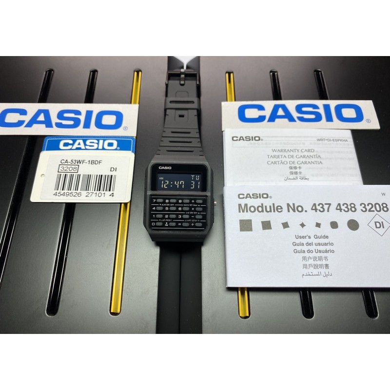 Casio Ca 53wf 1b Calculator Watch Ca53wf 1b Vintage Digital Quartz Ca53 Black Shopee Philippines