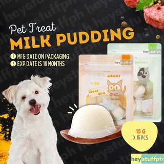 225g (15 pcs) Goat's Milk Pudding Pet Treat Dog Treat Cat Treat