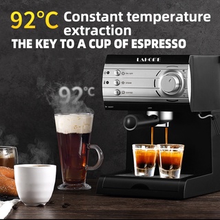 【True 20Bar】LAHOME / DONLIM Espresso Coffee Maker Machine Milk Frother Steamer Machines Best KCB #6