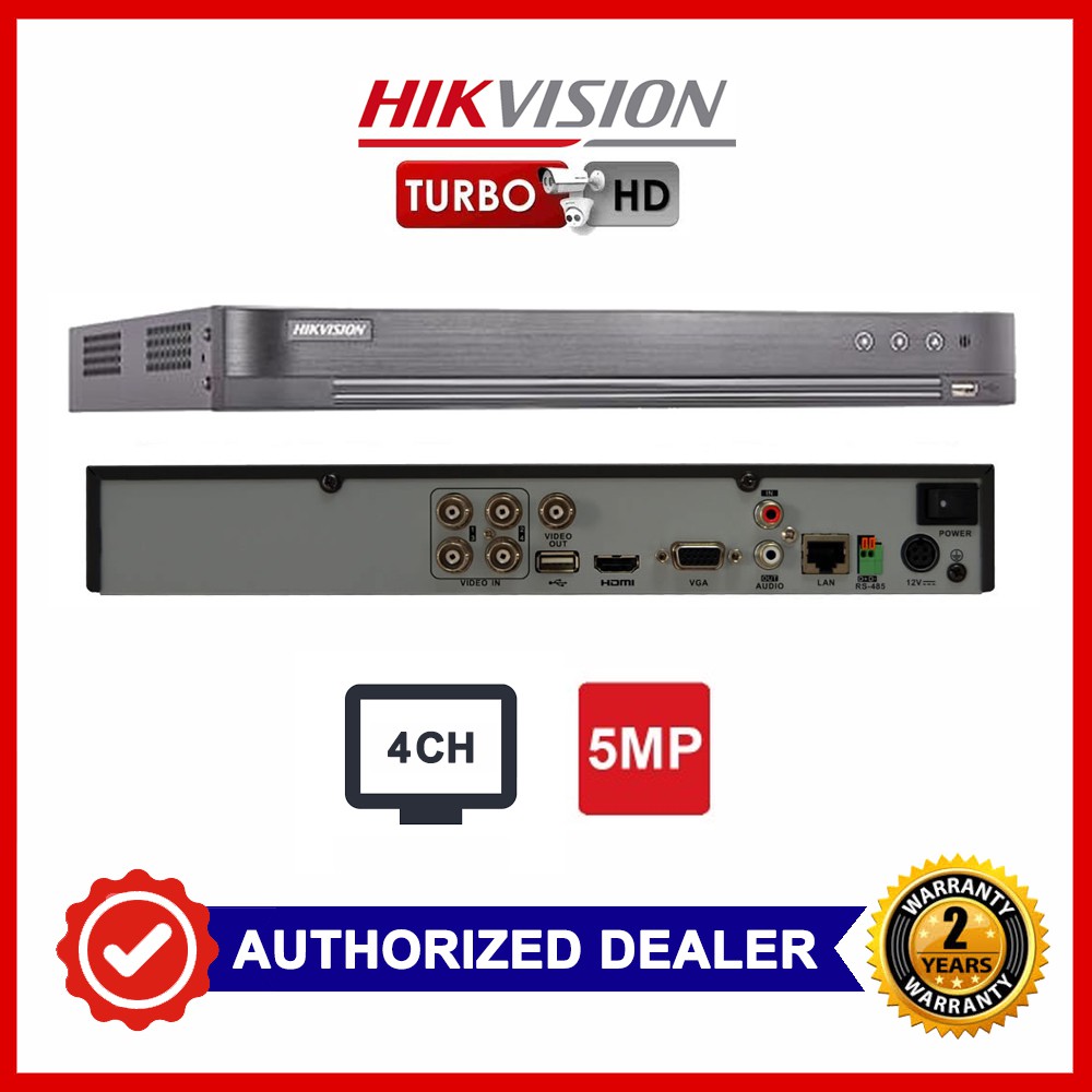 Hikvision 4 Channel Turbo Hd Dvr Ds 74huhi K1 5mp Dvr Shopee Philippines