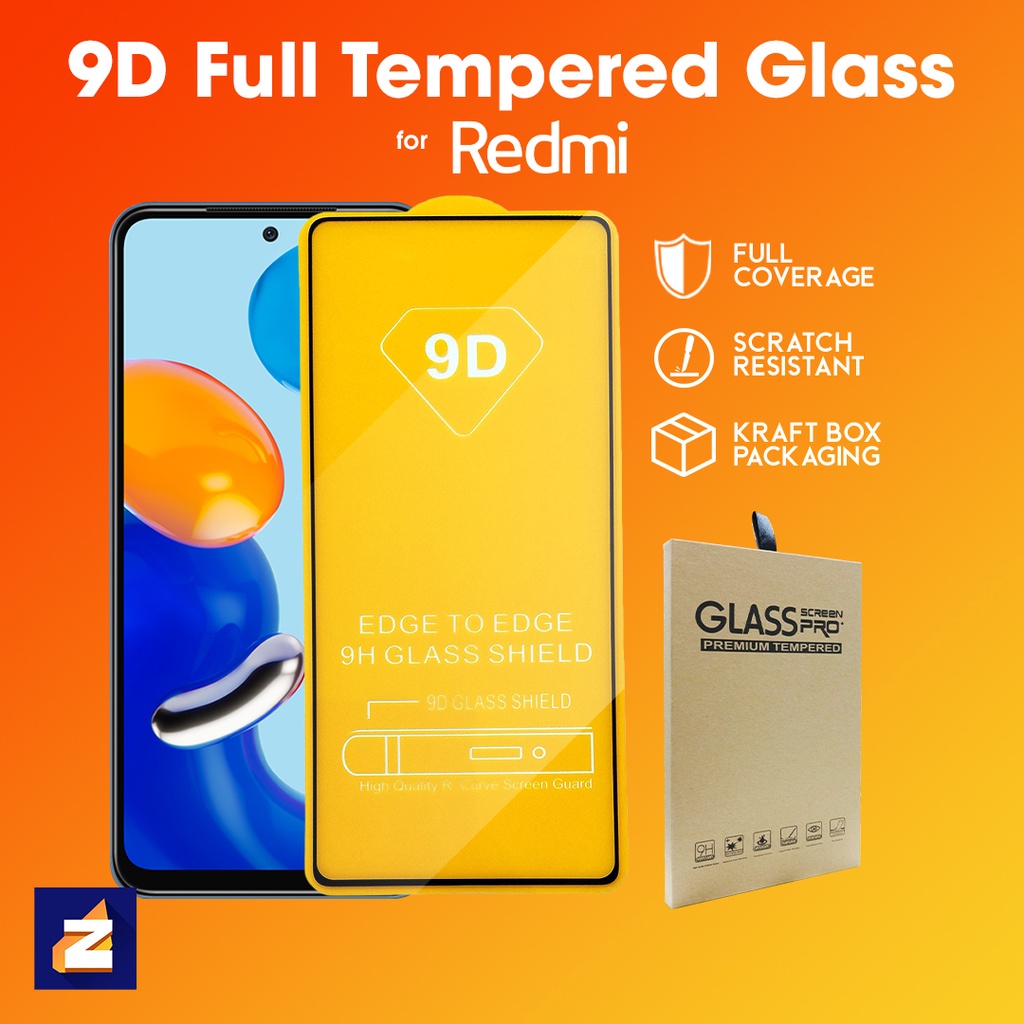 Redmi Note 11 11s 10 10s Pro Plus 4g 5g 9 9s 8 7 9d Tempered Glass Full