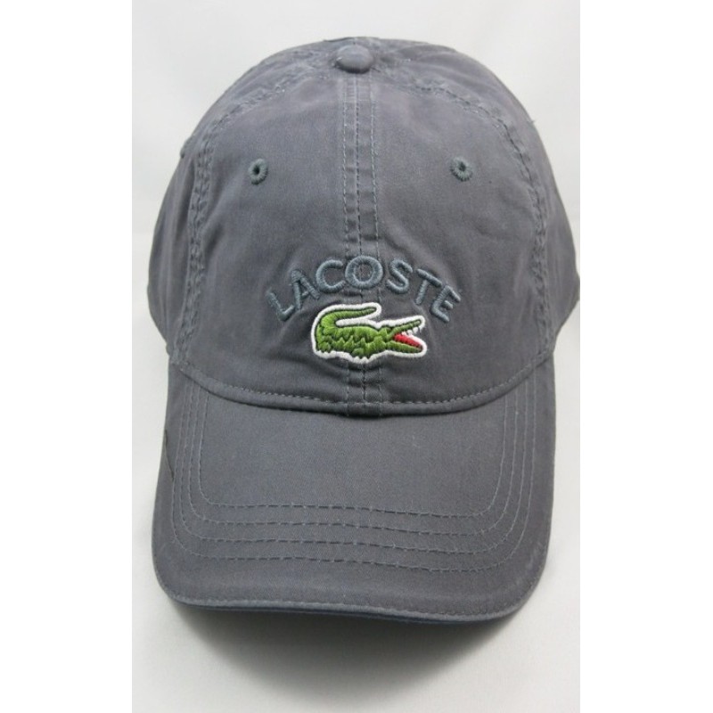 lacoste cap grey