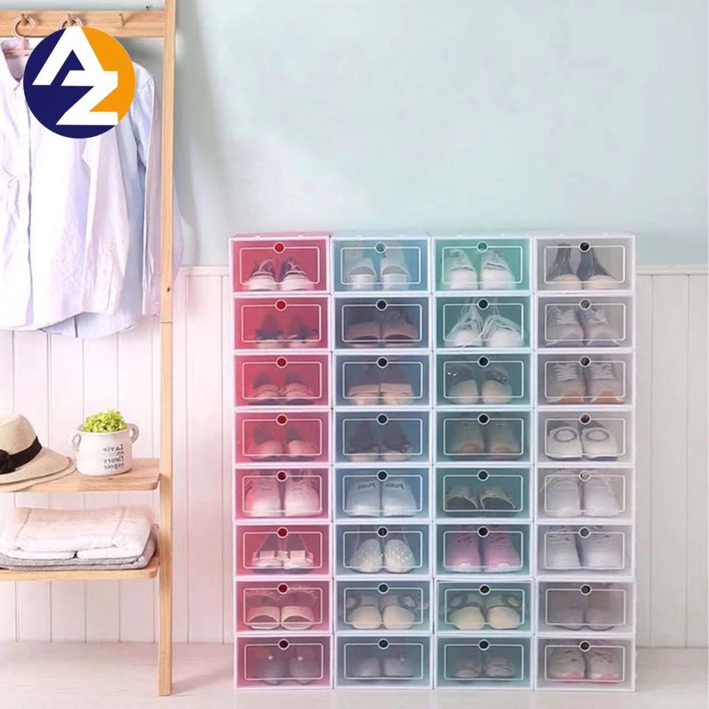 AZ 32*22*12cm Candy Color Shoe Box Foldable Drawer Case Storage ...