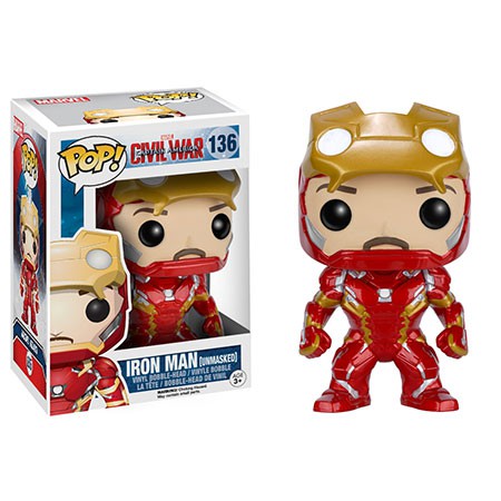 funko pop iron man infinity war unmasked