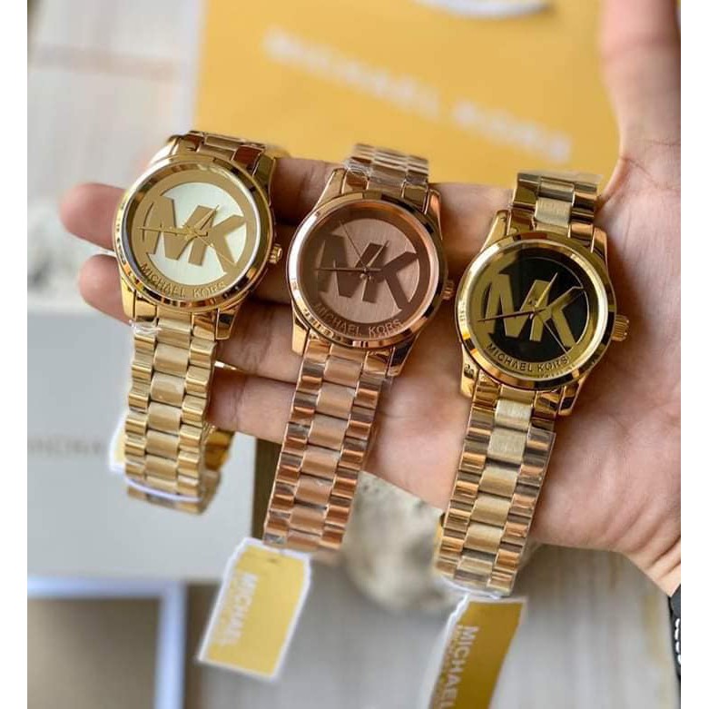 mk watch with mk logo