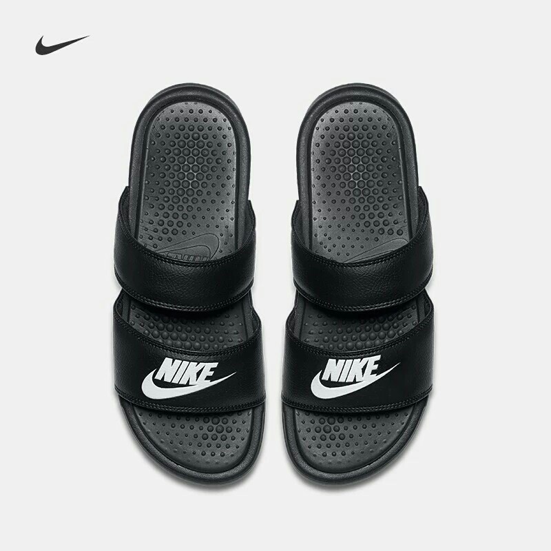 nike duo slides black