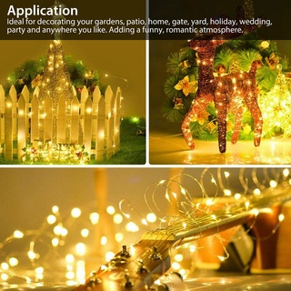 Solar String Lights 7M 12M 22M 200led Lights Outdoor Waterproof Christmas Party Decoration Lights #6