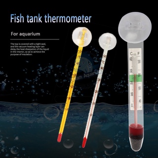 Glass Aquarium Thermometer With Suction Cup