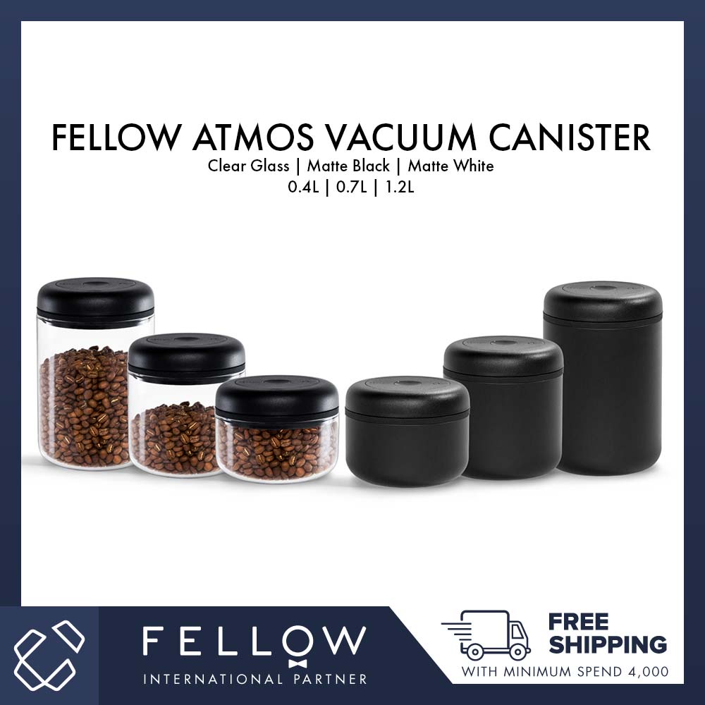 Fellow Atmos Vacuum Canister for Coffee & Food Storage, (0.4L 170G 0
