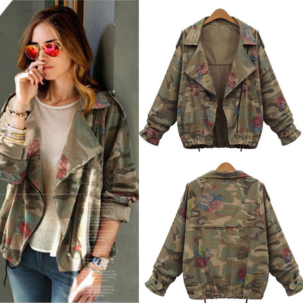camouflage short jacket