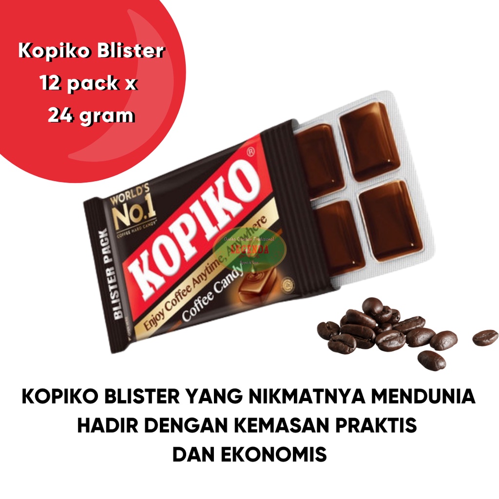 Kopiko Classic Blister Pack Box Contents 12 pcs x 24 Grams Of coffee