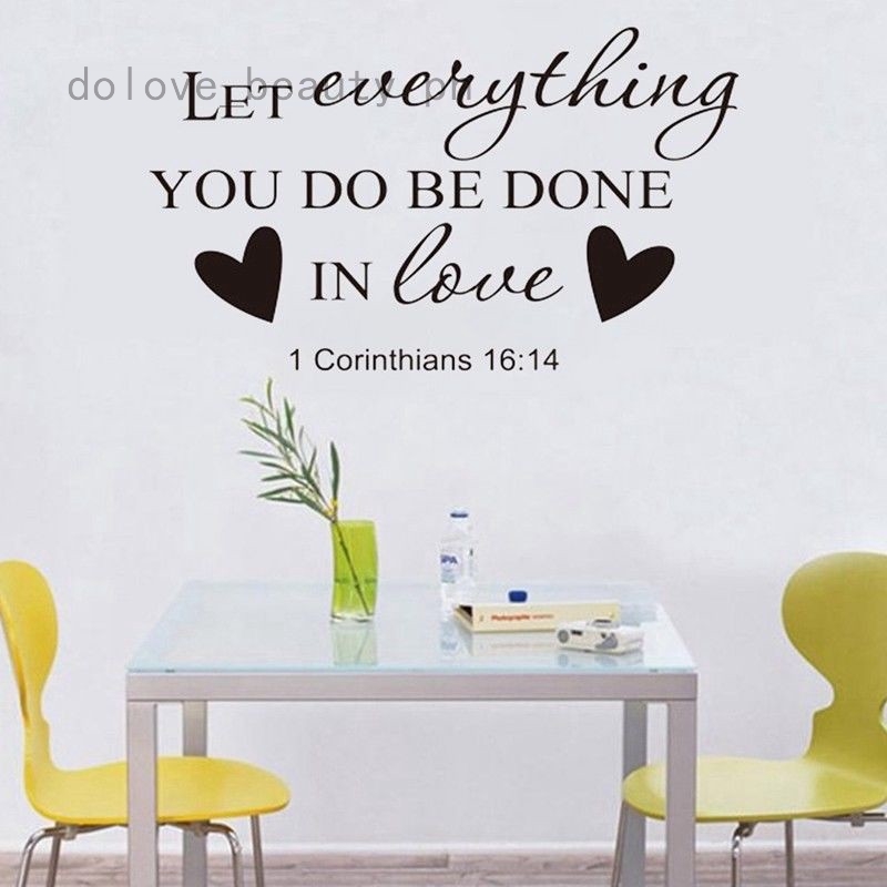Bible Verse Wall Art Stickers Religiou Christian Decor Decal Shopee Philippines