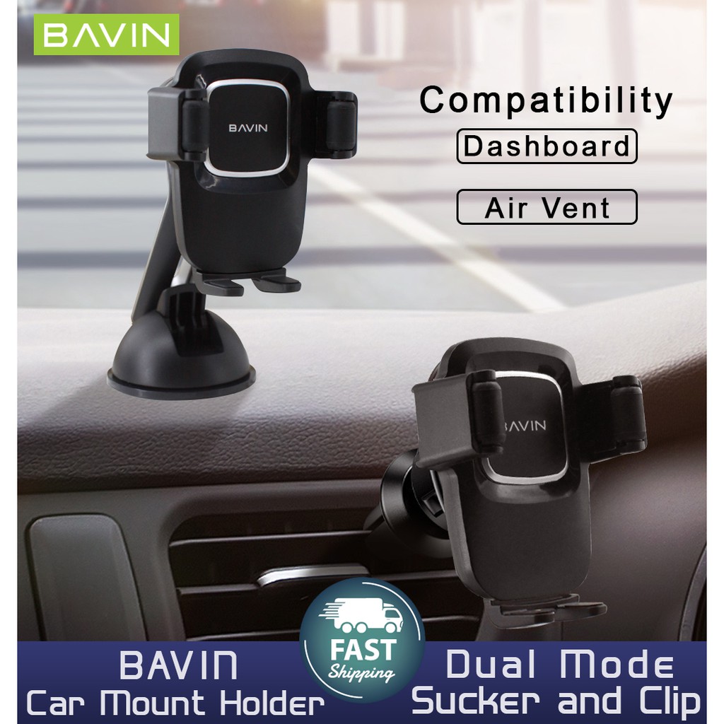 BAVIN PS08 Multipurpose Mobile Holder Car Mount Phone Holder Compatible For Windscreen