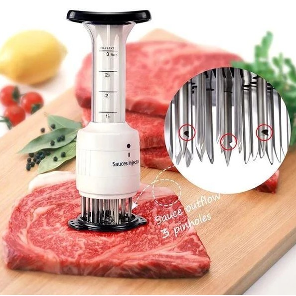 Meat Tenderizer Sauce Injector Marinator with 30 Stainless Steel