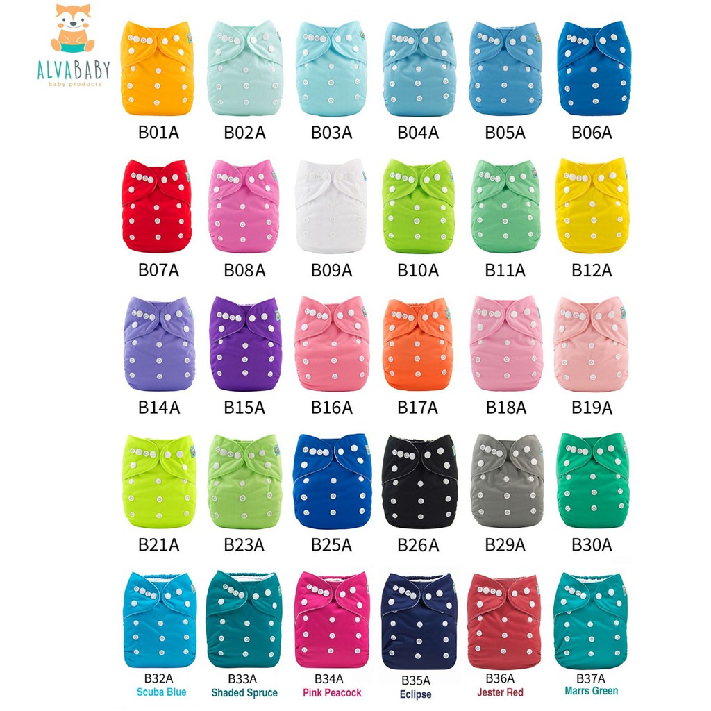 alva newborn cloth diapers