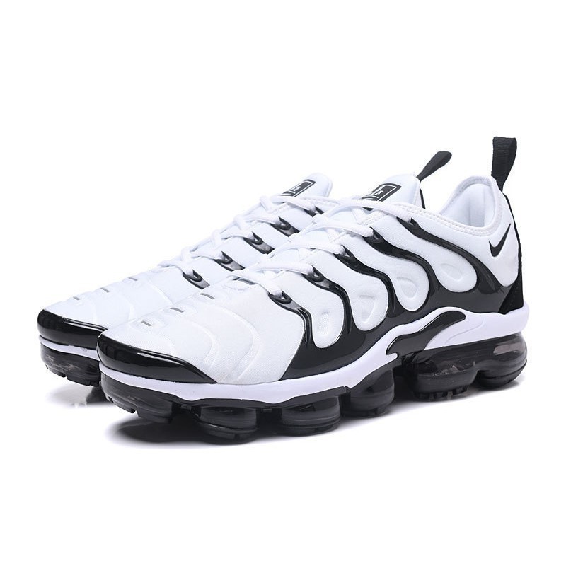 vapormax plus white and black