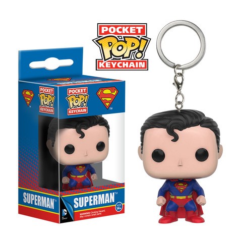 Superman Keychain NEW Funko DC Comics Clark Kent Pocket Pop 