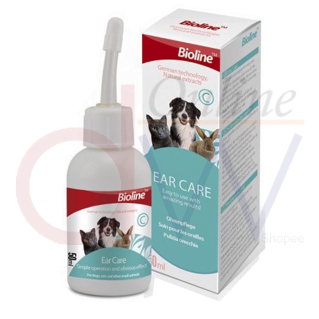 Bioline Ear Care for Dogs, Cats and Rabbits (50ml) Shopee Philippines