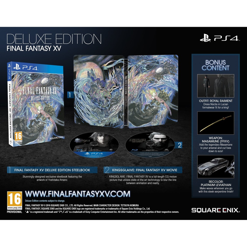 PS4 Playstation 4 Game Final Fantasy XV Deluxe Edition | Shopee Philippines