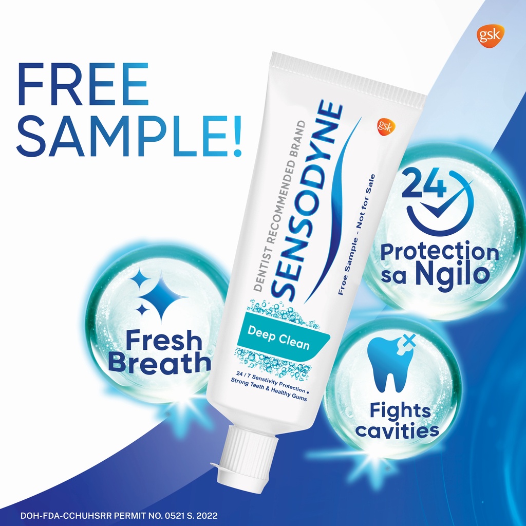 Sensodyne Deep Clean Sample Pack (FREEBIE) | Shopee Philippines