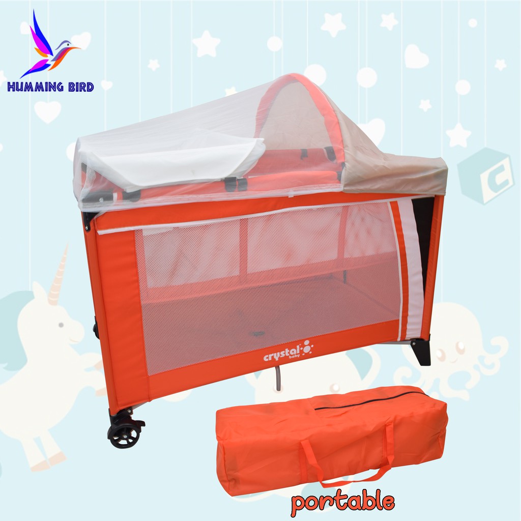 Hummingbird 102 Baby Crib Nursery Playpen With Mosquito Net