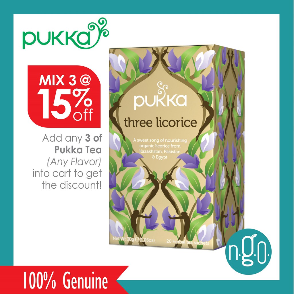 Pukka Tea Three Licorice (20sachets/box) Shopee Philippines