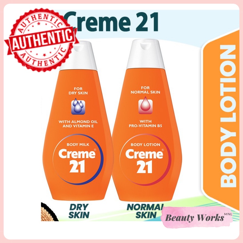 Creme 21 Body Milk & Body Lotion For Normal/Dry Skin 400ml Shopee