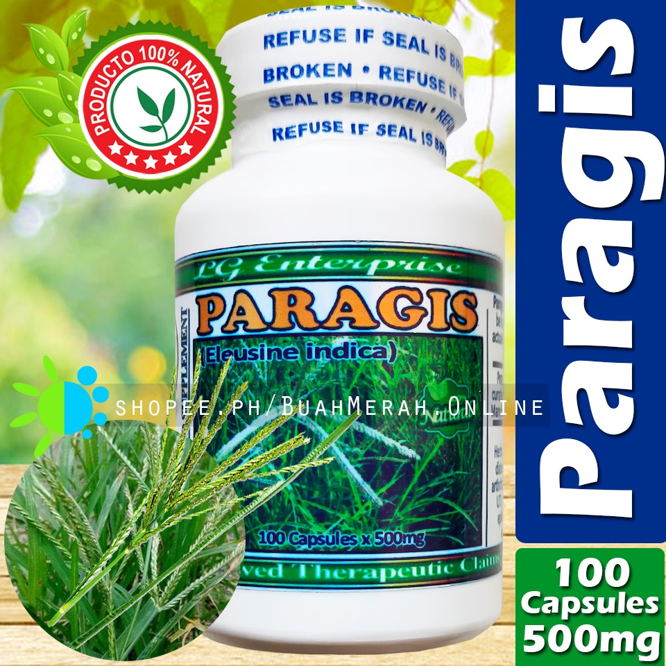 PARAGIS CAPSULE 500mg x 100 Capsules Original Powder Supplement Support ...