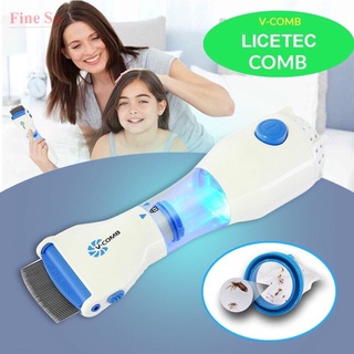 E. V-Comb Electric Head Lice Vacuum Remover Eggs Removal Treatment ...