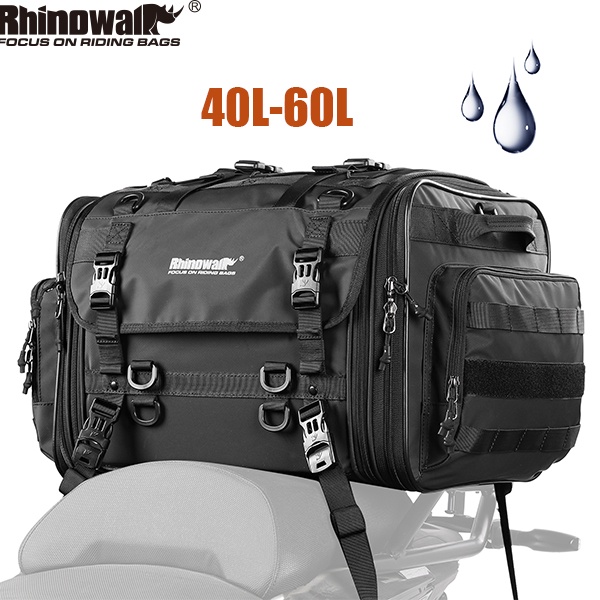 Rhinowalk 40L-60L Cycling Motorcycle Bag Saddle Motorcycle Rear Seat ...