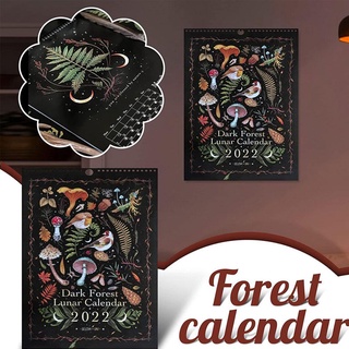 Creative Dark Forest Lunar Calendar 2022 Wall Calendar I0Y2 Planning Diary Daily Y6Q6 Calendar B1C1 #6
