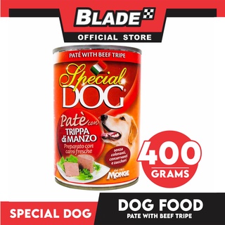 Monge Special Dog Pate 400g (Pate With Beef Tripe) Dog Wet Food, Dog Canned Food