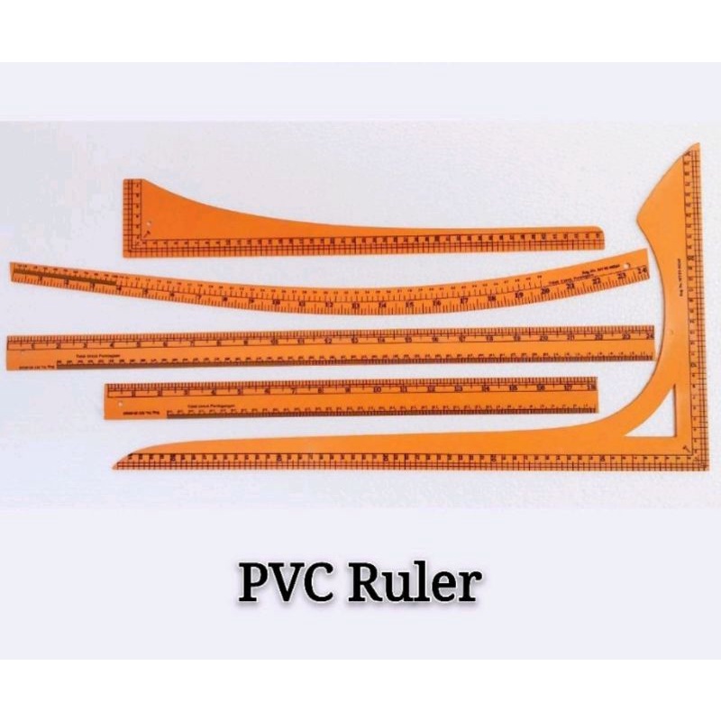 PVC Tailor Ruler/Tailoring DIY Accessories/Barang Jahitan/Pembaris ...