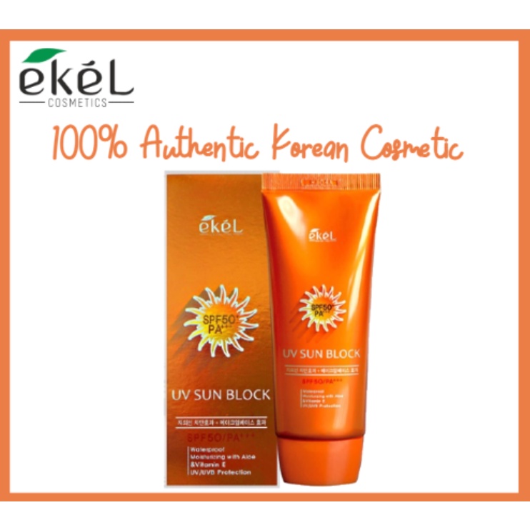 [ AUTHENTIC KOREAN] EKEL UV Sunblock w/ base SPF50+PA+++ Sun Block ...