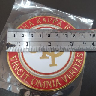 Metal Emblem 3.5inch Alpha Kappa Rho Akp Akhro Skeptron Metal Car Motorcycle MC #7