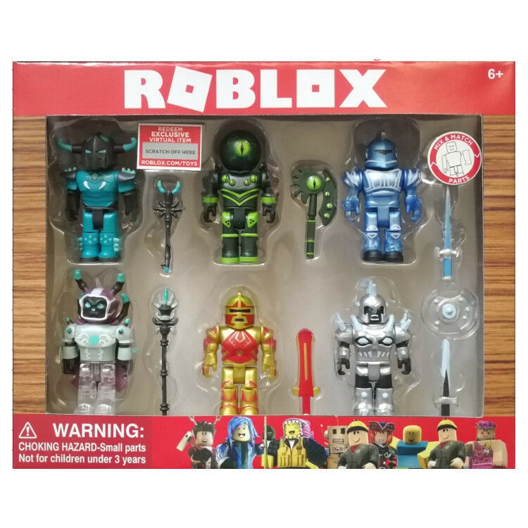 Tv Movies Video Games Exclusive Virtual Item 6 Figures Pack Toy Gift Set Champions Of Roblox Playset Effedimeccanotek It - roblox.com toys reedem